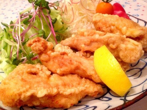 やわらかジューシー鶏むね肉でもごちそう感♡とり天